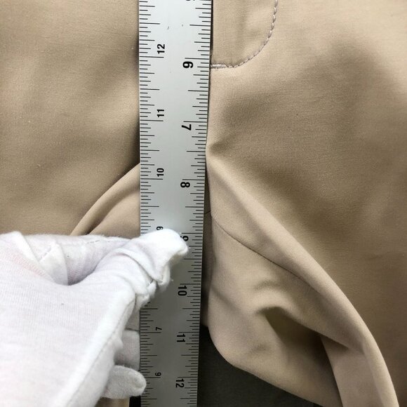 Banana Republic Martin Fit Trouser Pants Womens Size 4 Beige Stretch Straight - Picture 11 of 12